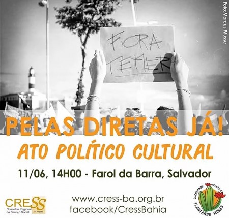 CRESS-BA convoca a categoria para participar do ato público no dia