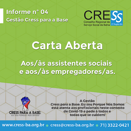 Cress/PA - 1ª Região - Informe CRESS Pará #Descriçãodaimagem