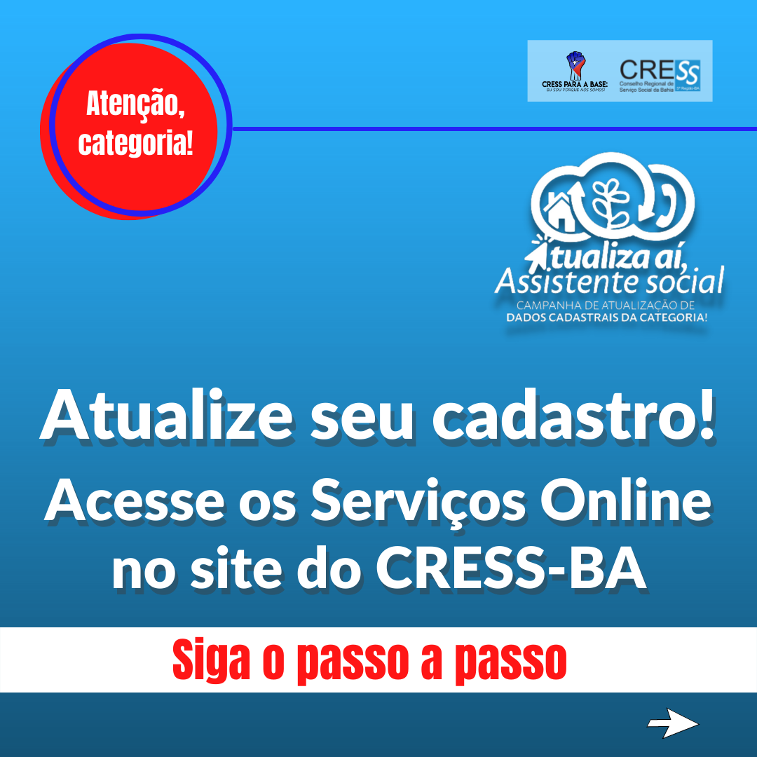 CRESS-Bahia - 👀🗣Atenção categoria! Conselho Regional de Serviço Social da  Bahia (Cress Bahia - 5ª Região) divulga para a categoria a listagem de  profissionais com o DIP (Documento de Identidade Profissional) na