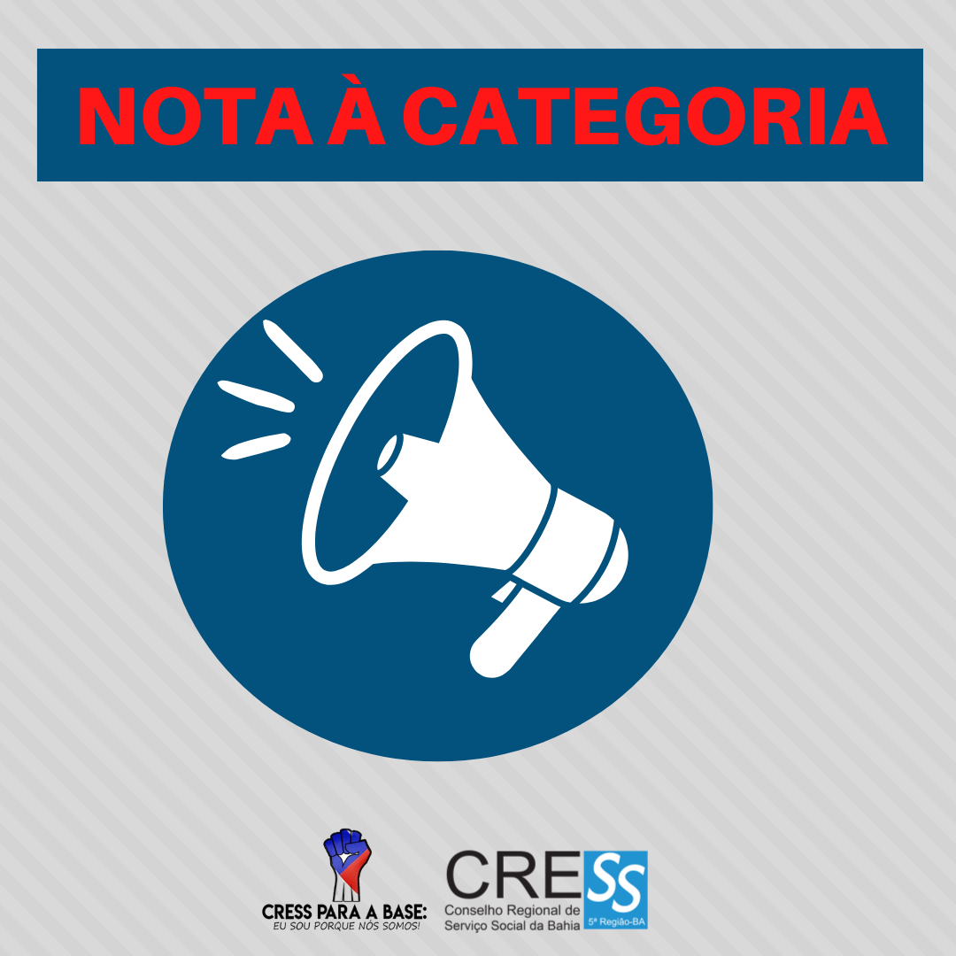 CRESS-BA convoca a categoria para participar do ato público no dia