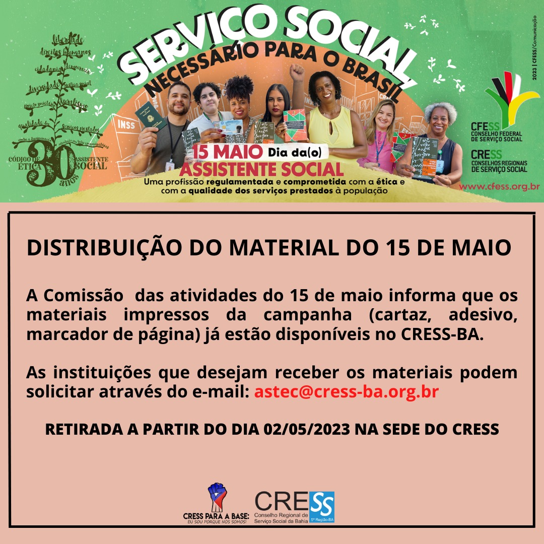 Cress para a Base: Carta Aberta aos/às assistentes sociais e aos